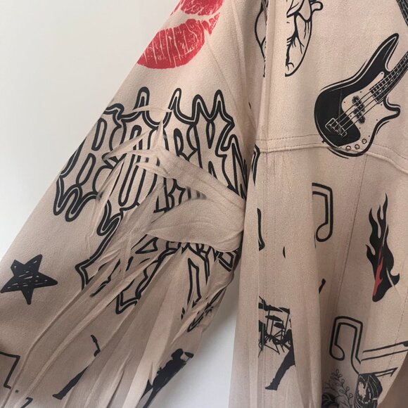 Origami Kimono Style Robe Jacket - Picture 3 of 4